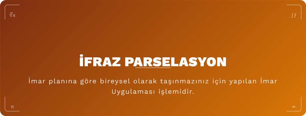 �fraz Tevhit Parselasyon Haritas�