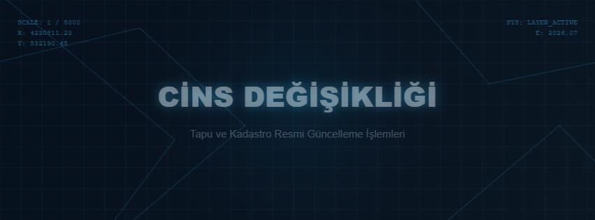 Tapuda cins de�i�ikli�i yapt�rmak i�in izlenecek yol